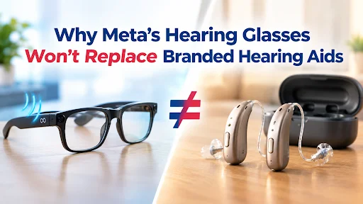 Why Meta’s Hearing Glasses Won’t Replace Branded Hearing Aids?